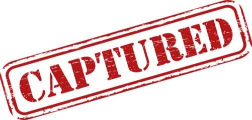 Captured grunge rubber stamp