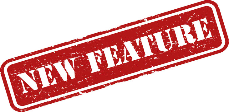 New feature grunge rubber stamp