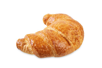 Fresh croissant on a white isolated background