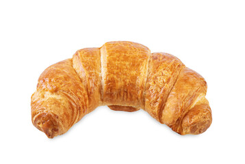Fresh croissant on a white isolated background