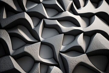 Obraz premium Abstract picture of a gray surface with a textured pattern. Generative AI illustration.