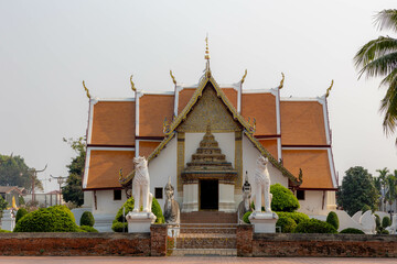 Wat Phumin most famous wat (Buddhist temple) is renowned for its cruciform ubosot which was...