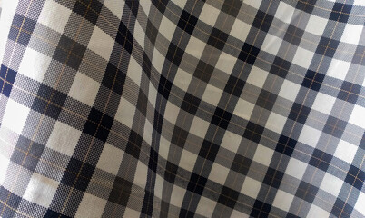 old plaid cotton fabric large scale