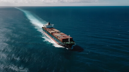 Obraz premium Container Schiff