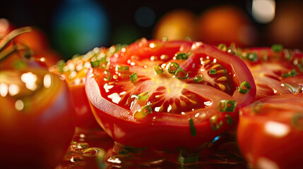 illustration of tomato salad.