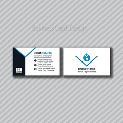 Modern  Business Card Design. Double Sided Business Card Design Template. Business Card for Business and Personal Use Vector Illustration Design.