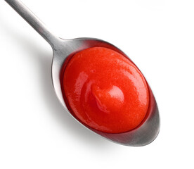 spoon of tomato puree