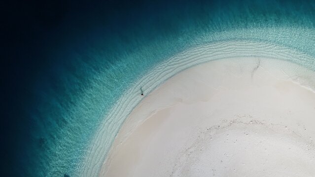 Aerial View Of Beach Shore