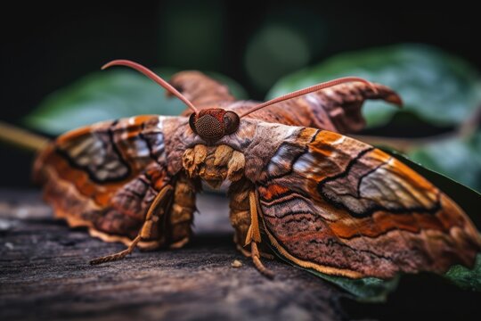 Antheraea mylitta is a Saturniidae moth species often known as the tasar silkworm and vanya silkworm. Generative AI