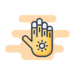 Mehndi icon. Suitable for Web Page, Mobile App, UI, UX and GUI design.