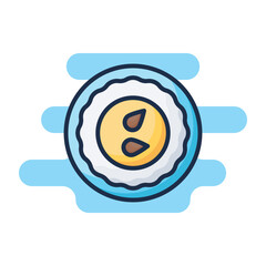 Sheer Khurma icon. Suitable for Web Page, Mobile App, UI, UX and GUI design.