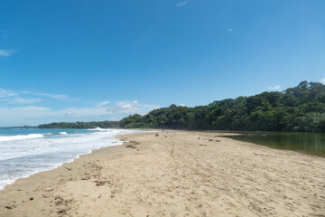 beautiful beach of Cocles on the Caribbean side of Costa Rica, Puerto Viejo de Talamanca