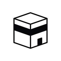 Kaaba icon. Suitable for Web Page, Mobile App, UI, UX and GUI design.