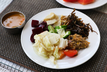 vegetarian plate