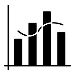 Bar Chart Glyph Icon