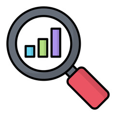 Analytics Line Color Icon