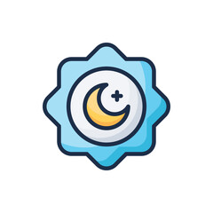 Eid Al Fitr icon. Suitable for Web Page, Mobile App, UI, UX and GUI design.