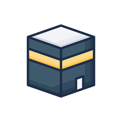 Kaaba icon. Suitable for Web Page, Mobile App, UI, UX and GUI design.