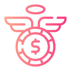 economic crisis gradient icon