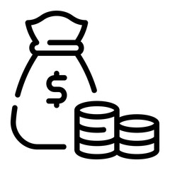 Wealthy line icon