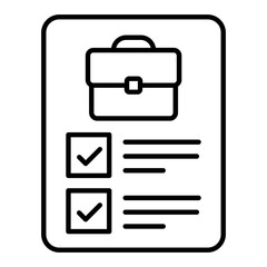 Business Checklist Outline Icon