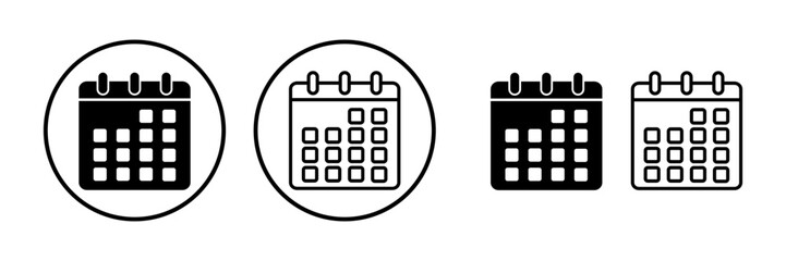 calendar icon vector. Calender symbol