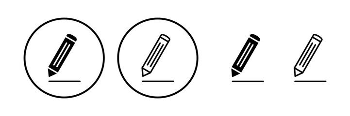 Edit icon vector. edit document sign and symbol. pencil