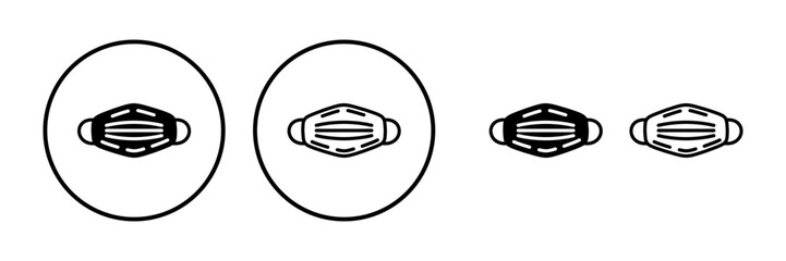 Face mask icon vector. medical Face Mask icon.