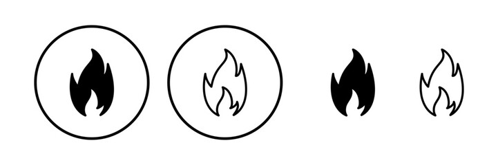 Fire icon vector. fire flame icon