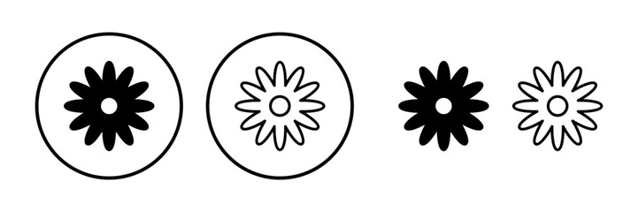 Flower icon vector. floral icon. flower logo