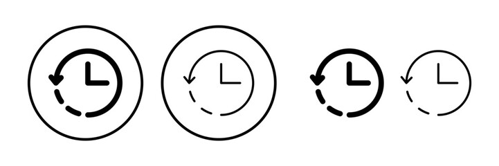 History icon vector. redo history icon