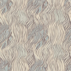 Abstract Brown Wave Line Vector Pattern Seamless Modern Stylish