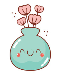 kawaii potted flowers