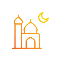 Mosque icon. Suitable for Web Page, Mobile App, UI, UX and GUI design.