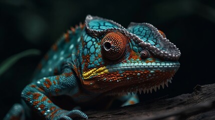 blue chameleon