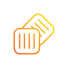 Biscuit icon. Suitable for Web Page, Mobile App, UI, UX and GUI design.