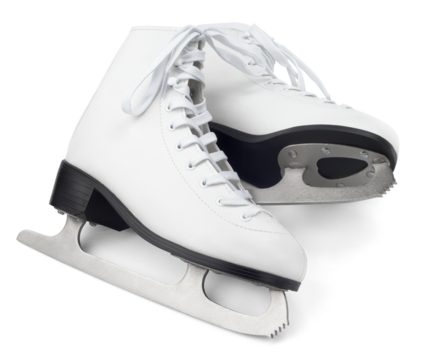 Figure skates isolated on transparent background