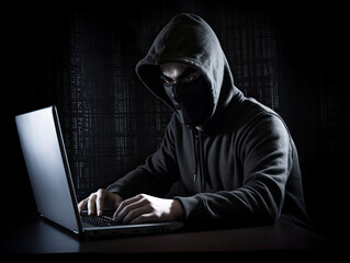 hacker with laptop