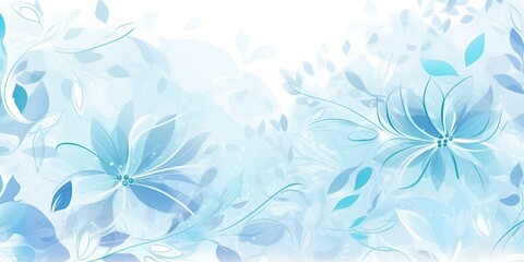 Fototapeta premium Watercolor Floral background Generative Art