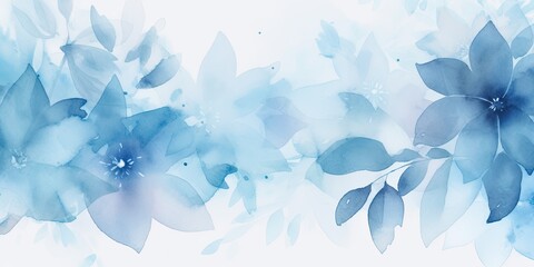 Watercolor Floral background Generative Art