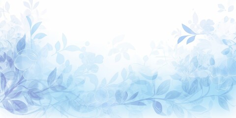 Watercolor blue floral background Generative Art