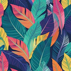 Tropical Leaf Pattern Generative Ai