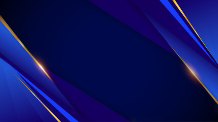 Blue Golden Shimmer Awards Graphics Background Celebration. Entertainment Light Hollywood Bollywood Template Nomination Luxury Premium Corporate Abstract Design Template Certificate
