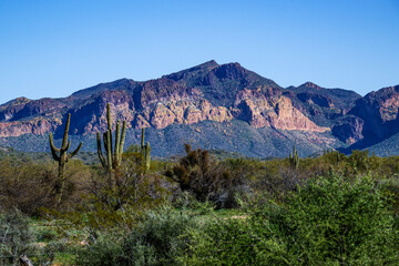 Beautiful mountains in Arizona near the Salt river