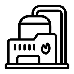 Fototapeta premium gas factory icon