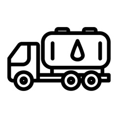 gas truck icon - obrazy, fototapety, plakaty