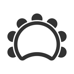 tambourine icon traditional musical instruments vector