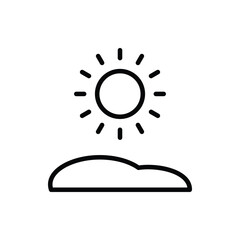 Sunrise�icon. Suitable for Web Page, Mobile App, UI, UX and GUI design.