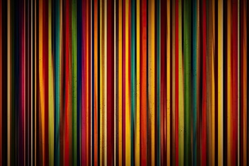 Obraz premium vibrant striped wallpaper with a dark background. Generative AI