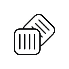 Biscuit icon. Suitable for Web Page, Mobile App, UI, UX and GUI design.